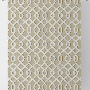 Beige Custom Window Drapes And Blinds