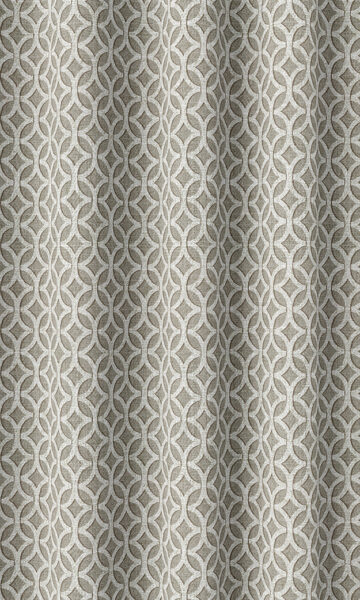 Beige And White Custom Window Treatments
