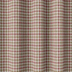 Red And Green Checked Custom Drapery