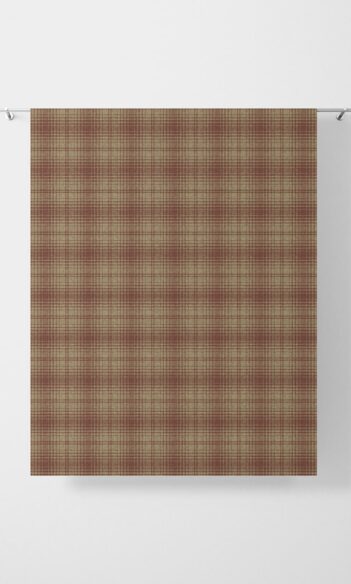 Brown Checked Custom Window Blinds