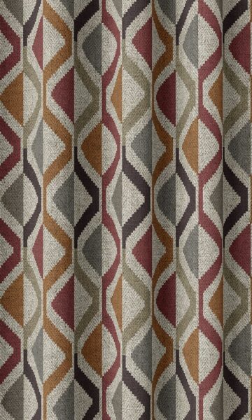 Geometric Bedroom Custom Drapes