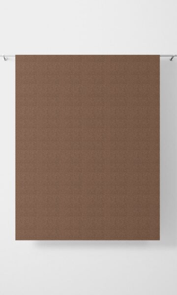 Brown Patterned Bedroom Custom Drapes