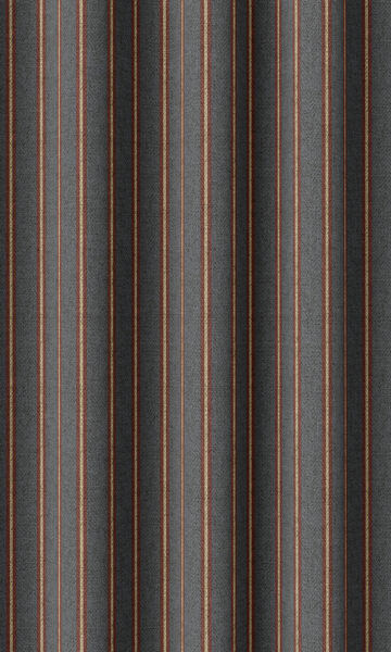 Navy Stripped Bathroom Window Drapes