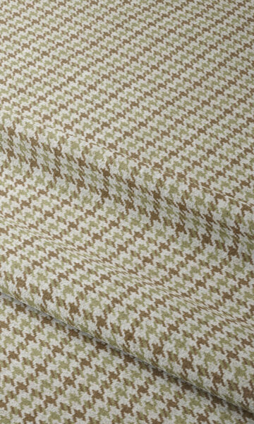 Beige Check Custom Curtains