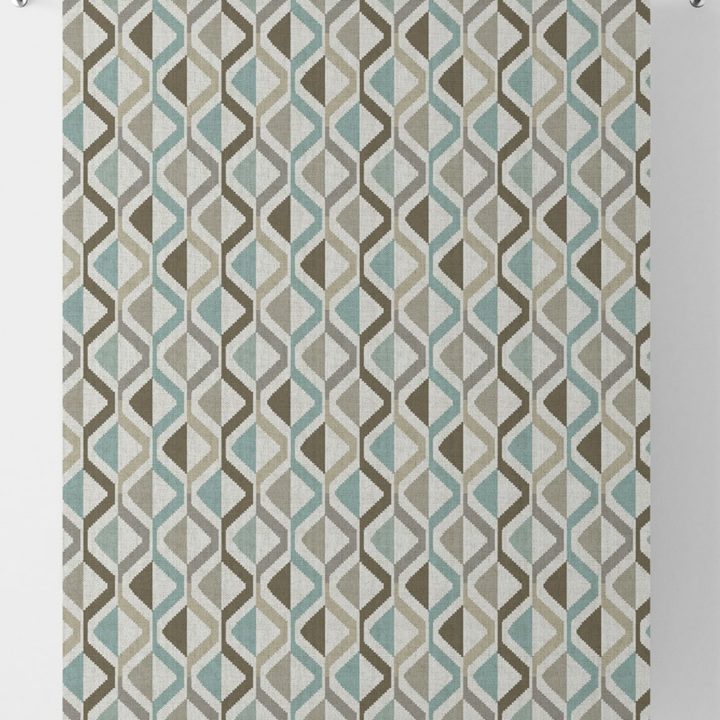 &#8216;Soar&#8217; Contemporary Striped Roman Shades (Brown / Green / Grey)