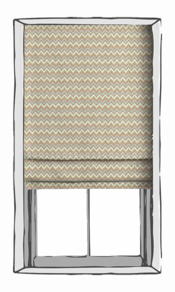 Ikat Linen Custom Window Treatments