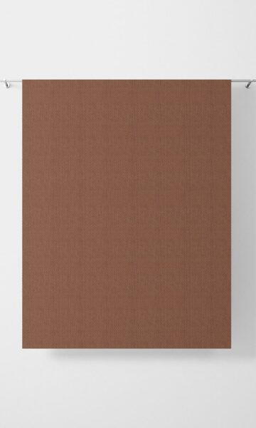 Brown Patterned Window Drapery