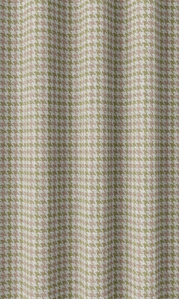 Check Beige Bedroom Drapes