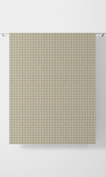 Beige Check Custom Curtains