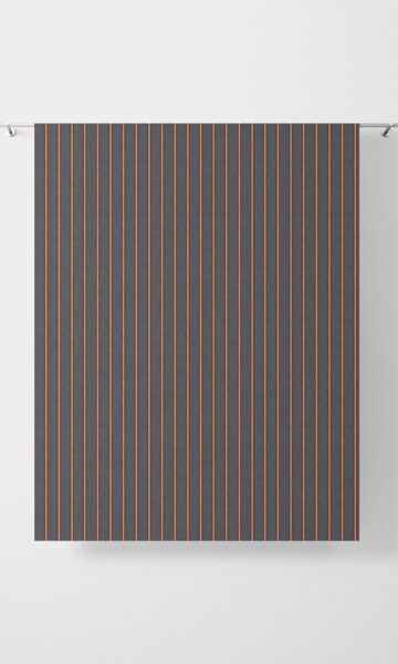 Navy Stripped Bedroom Window Drapes