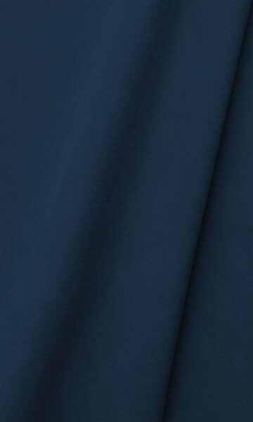 Blue Velvet Valance For Kitchen Window