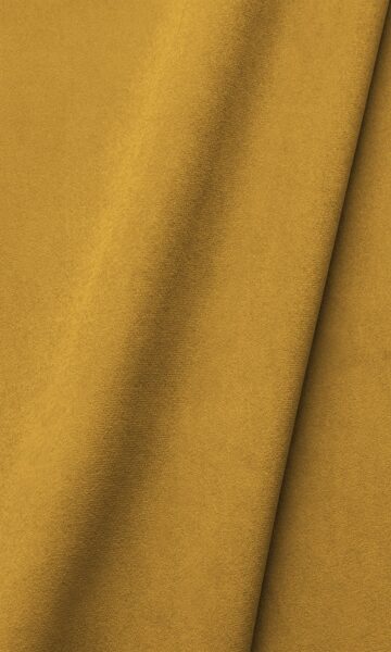 Yellow Velvet Extra Long Curtain For Bedroom