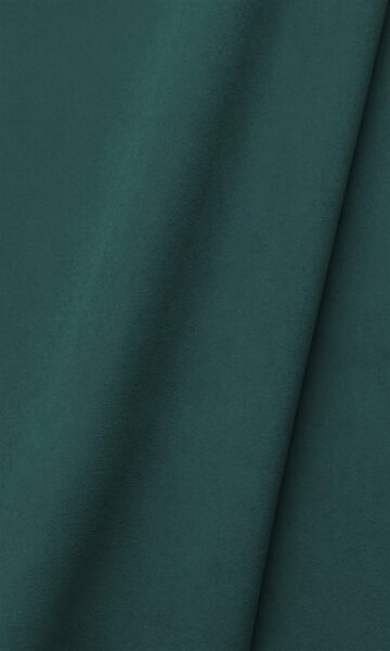 Green Velvet Kitchen Window Roman Blinds
