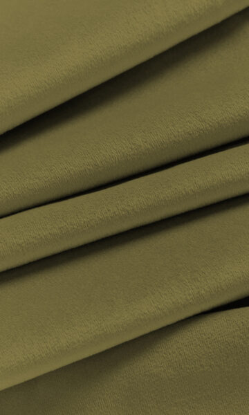 Green Velvet Custom Drapes For Dining Room