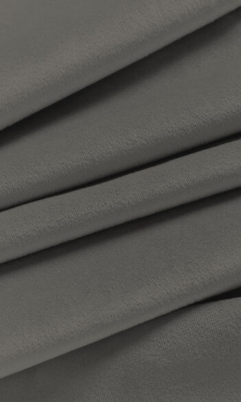 Grey Velvet Kitchen Window Blinds