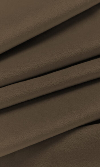 Brown Velvet Custom Drapes