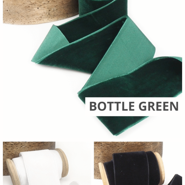 Extra Wide Velvet Ribbon Trim for Custom Curtains (13 Colors)