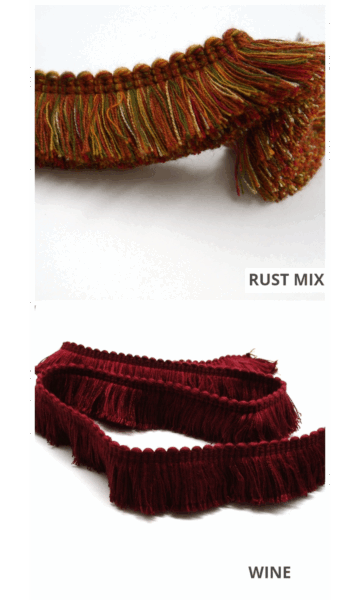 Viscose Brush Fringe Trim for Roman Shades