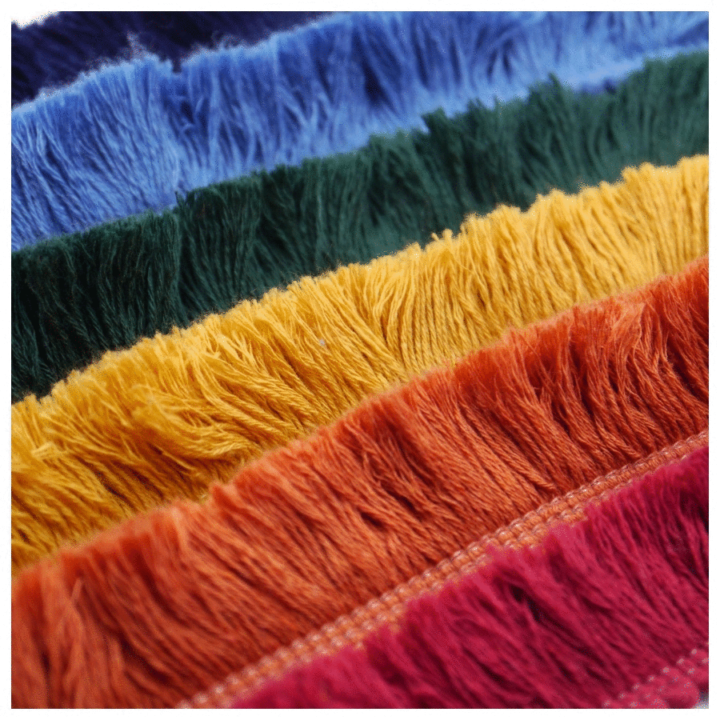 Cotton Brush Fringe Trim for Drapes &#038; Curtains (6 Colors)