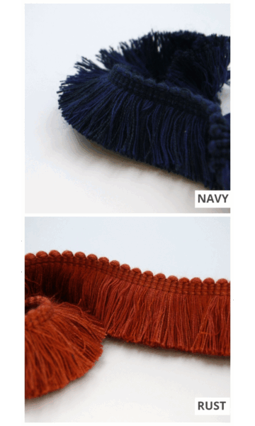 Viscose Brush Fringe Trim for Roman Shades