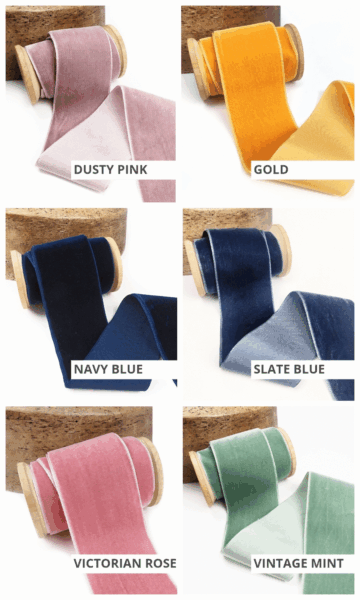 Velvet Ribbon Trim for Roman Shades & Curtains