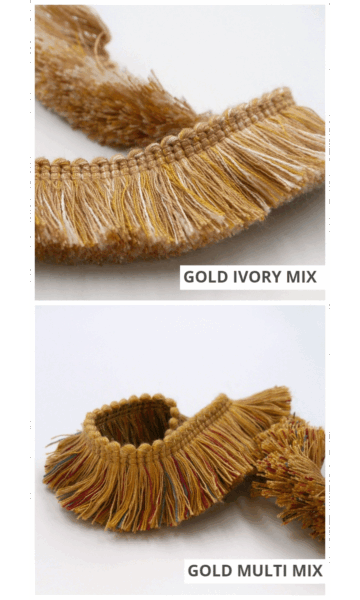 Viscose Brush Fringe Trim for Roman Shades