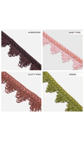 Vintage Van Dyke Fringe for Roman Shades