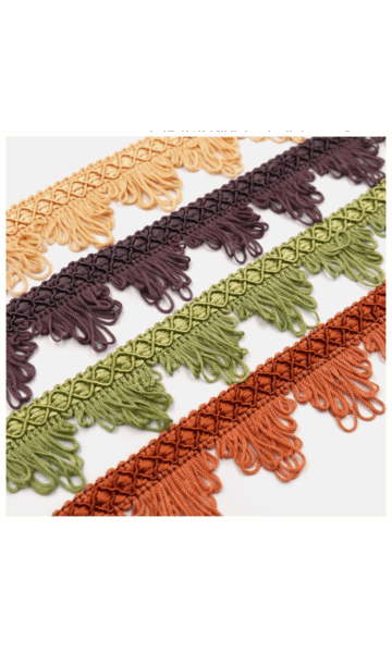 Vintage Van Dyke Fringe for Roman Shades