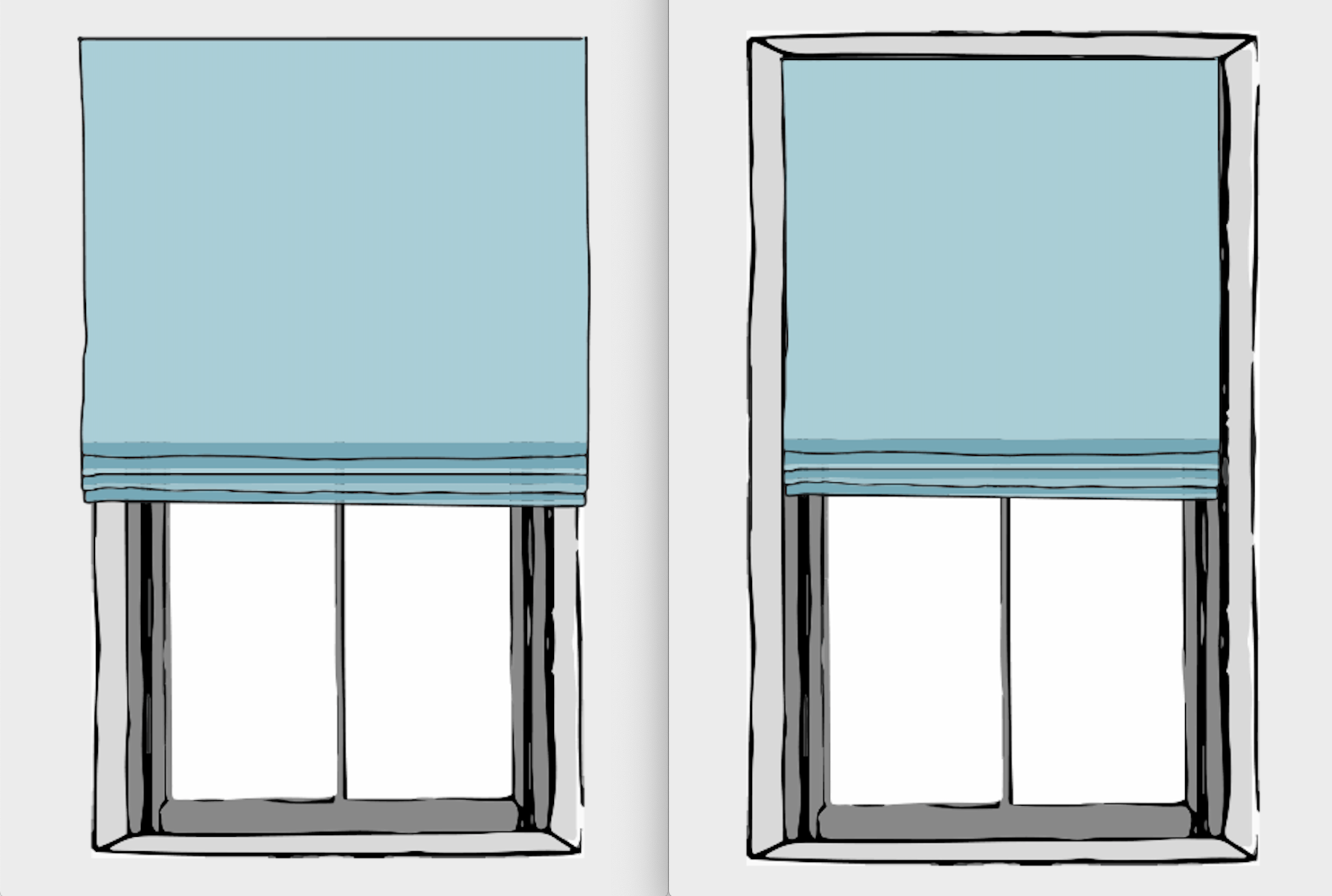 Outside vs. Inside Mount Roman Shades What, When & Why