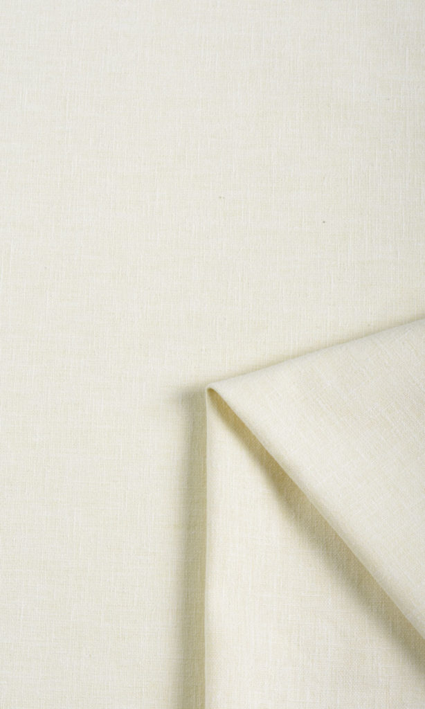 'Cream Caress' Linen Texture Roman Shades (Ivory)