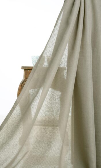 Brown Sheer Custom Drapery