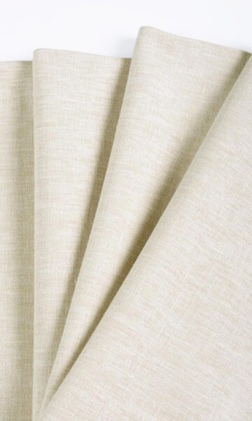 Beige Custom Curtains & Roman Shades