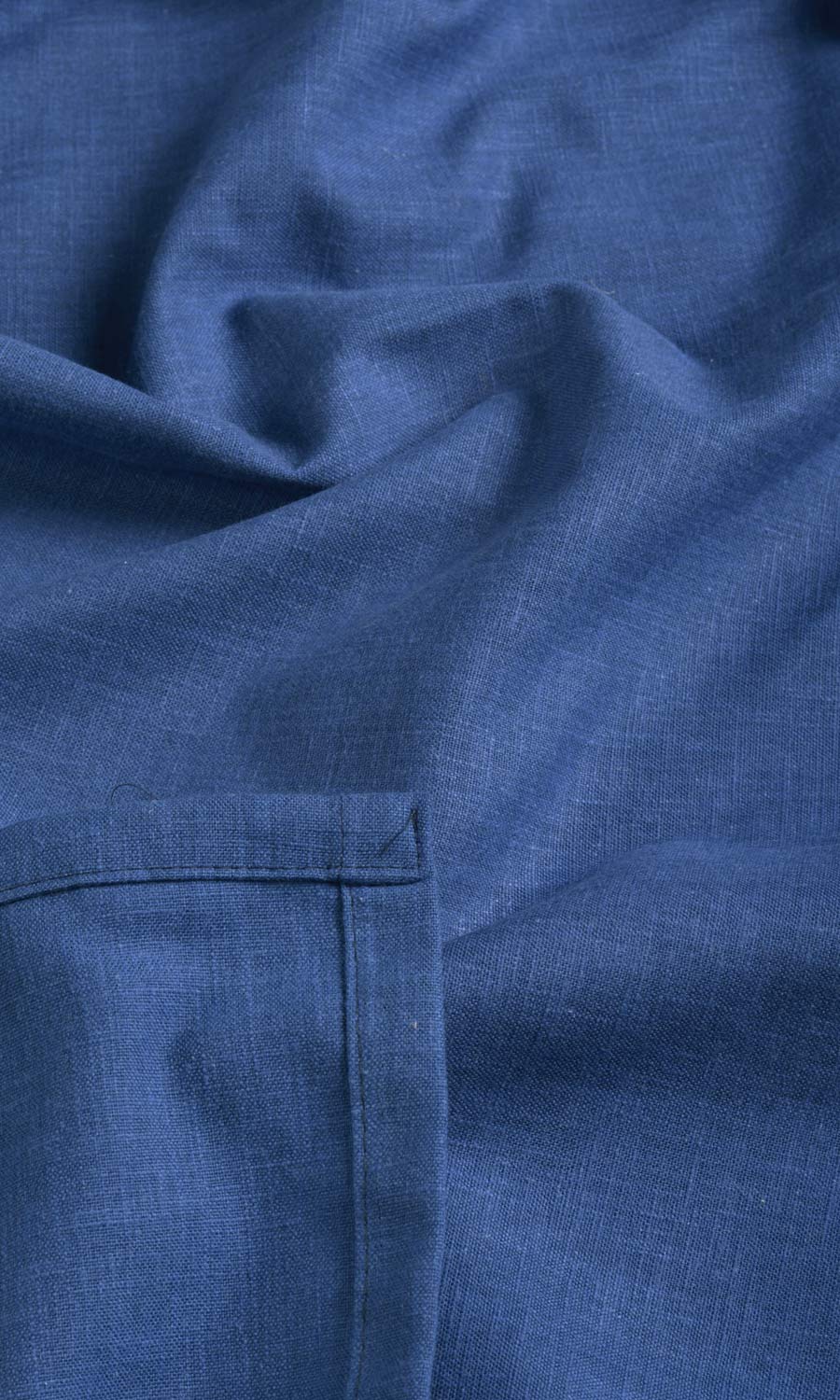'Imperial Blue' Poly-Cotton Blend Custom Curtains (Cobalt)
