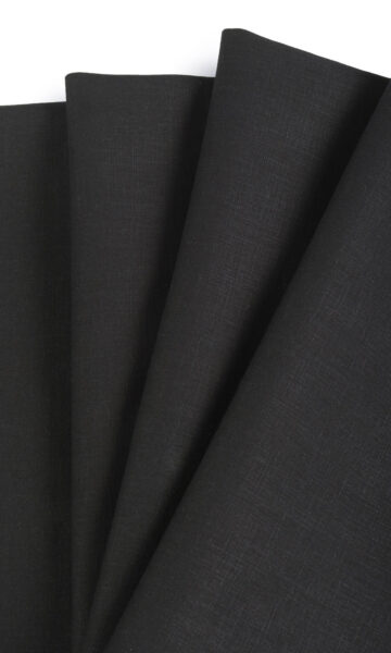 Black Custom Curtains & Roman Blinds