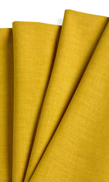 Yellow Custom Drapery & Roman Blinds