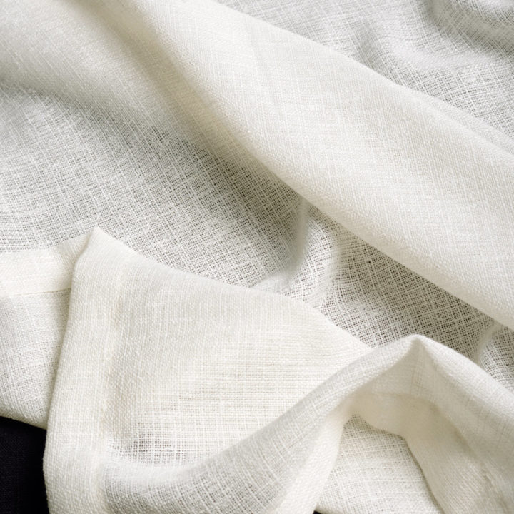 &#8216;Morning Glory&#8217; Sheer Custom Curtains &#038; Drapes  (Pearl White)