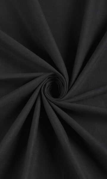 Black Custom Drapery & Roman Blinds