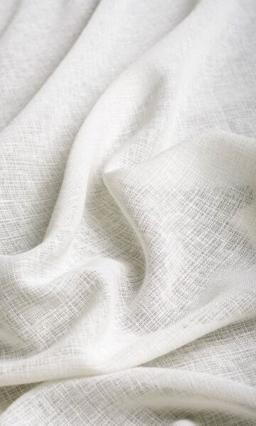 White Sheer Custom Drapery & Roman Blinds