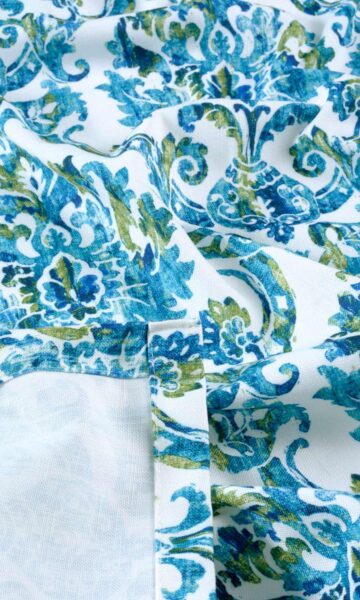 Hemming of Damask Printed Fabric