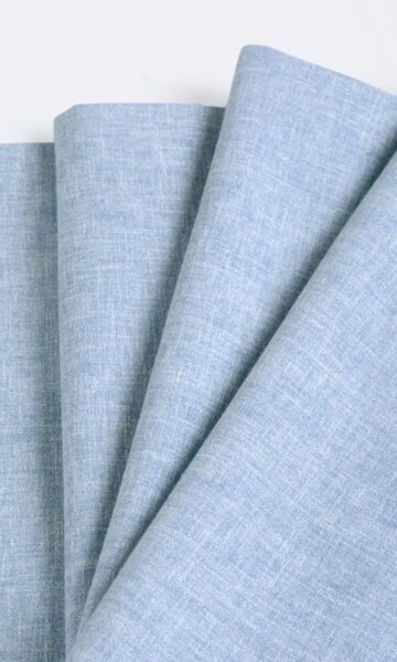 Blue Custom Drapery & Roman Blinds