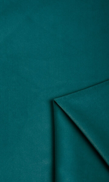 GREEN VELVET CURTAINS & ROMAN SHADES