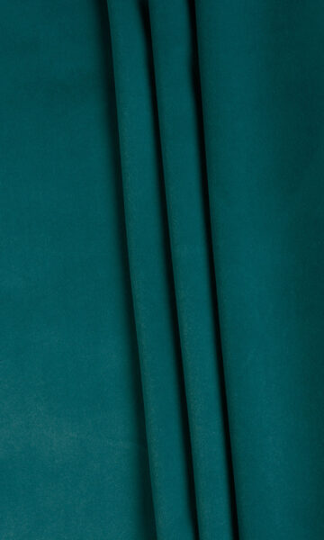 GREEN VELVET CURTAINS & ROMAN SHADES