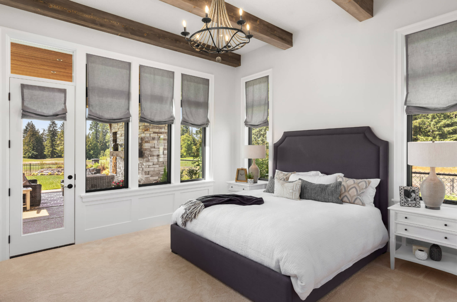 Modern Farmhouse Roman Shades I Shop with Spiffy Spools