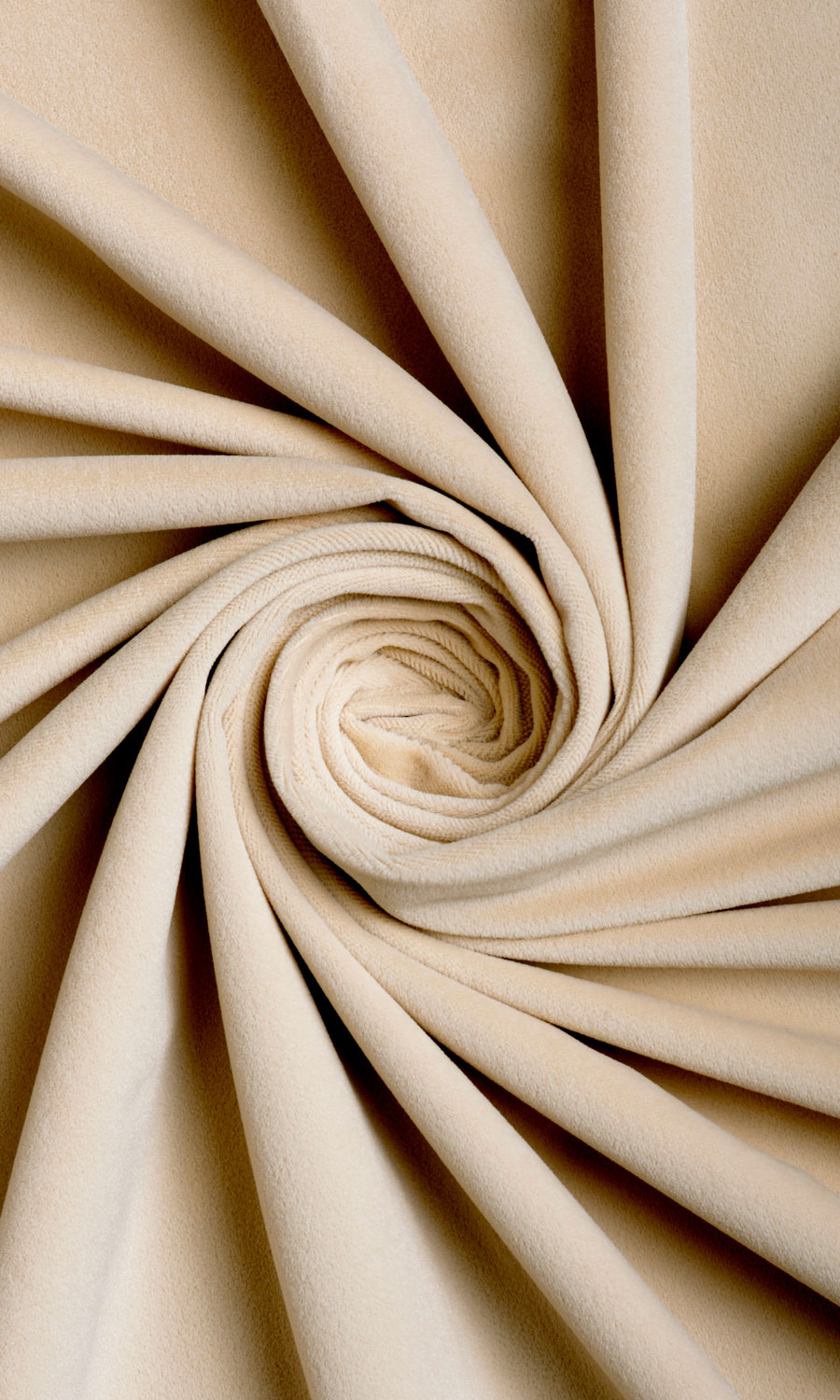 'Harmony' Velvet Roman Shades (Pale Beige)