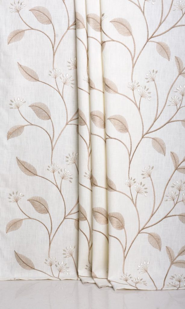 Floral Print Curtains and Roman Shades