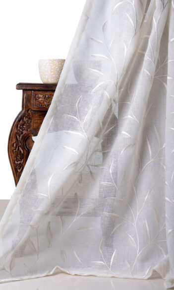 Sheer Window Curtains & Roman Shade