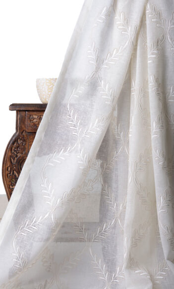 Sheer Window Curtains & Roman Shade