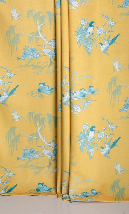 Yellow Custom Curtain For Girls room