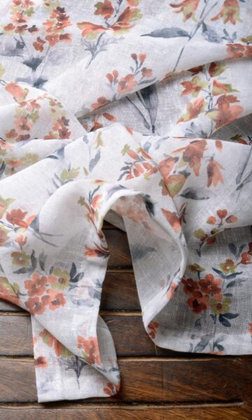 Floral Printed Curtains & Roman Shades