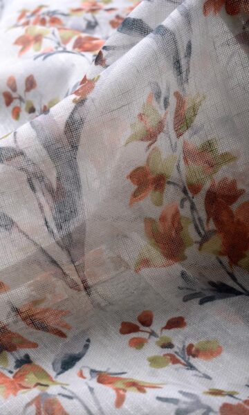 Floral Printed Curtains & Roman Shades